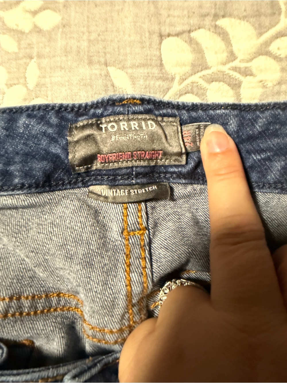 torrid Boyfriend Straight Jeans in Medium Blue Wash
